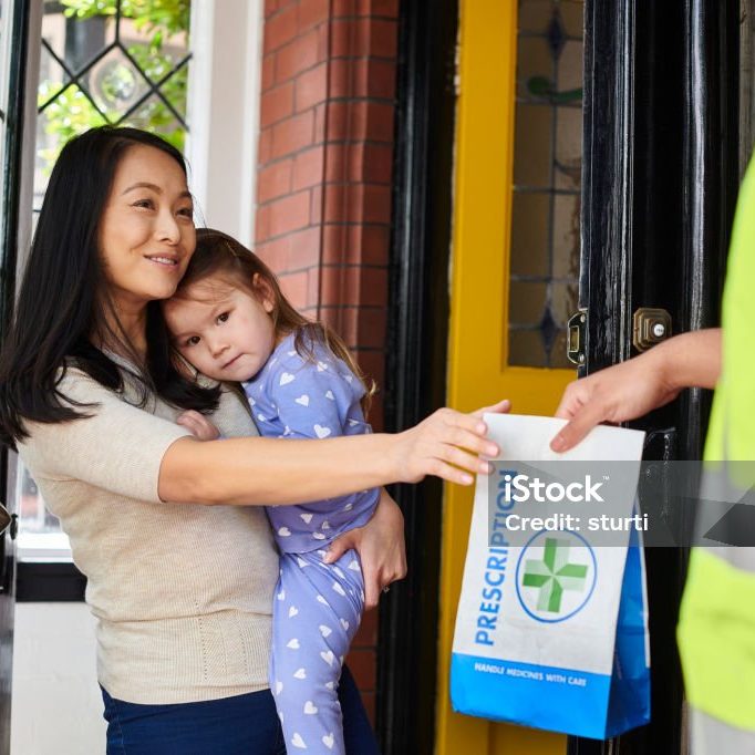 pharmacy delivery for mother with ill child