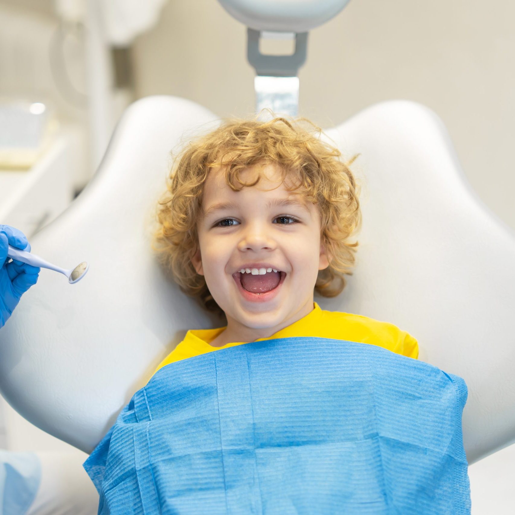 Cute,Young,Boy,Visiting,Dentist,,Having,His,Teeth,Checked,By
